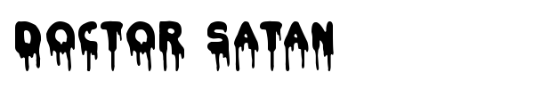 Doctor Satan font preview